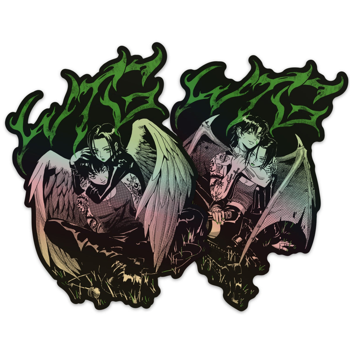We Touch Grass Sticker 2Pack