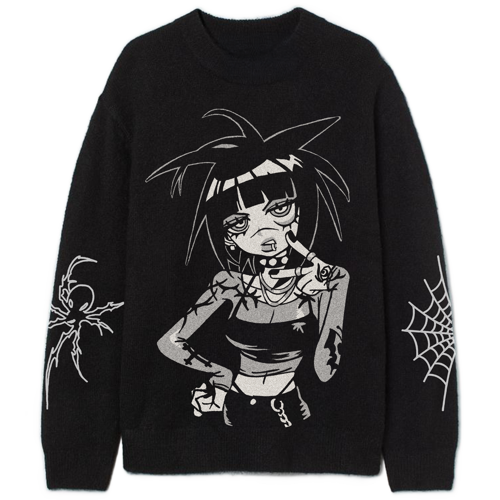 Black Widow Knitted Sweater